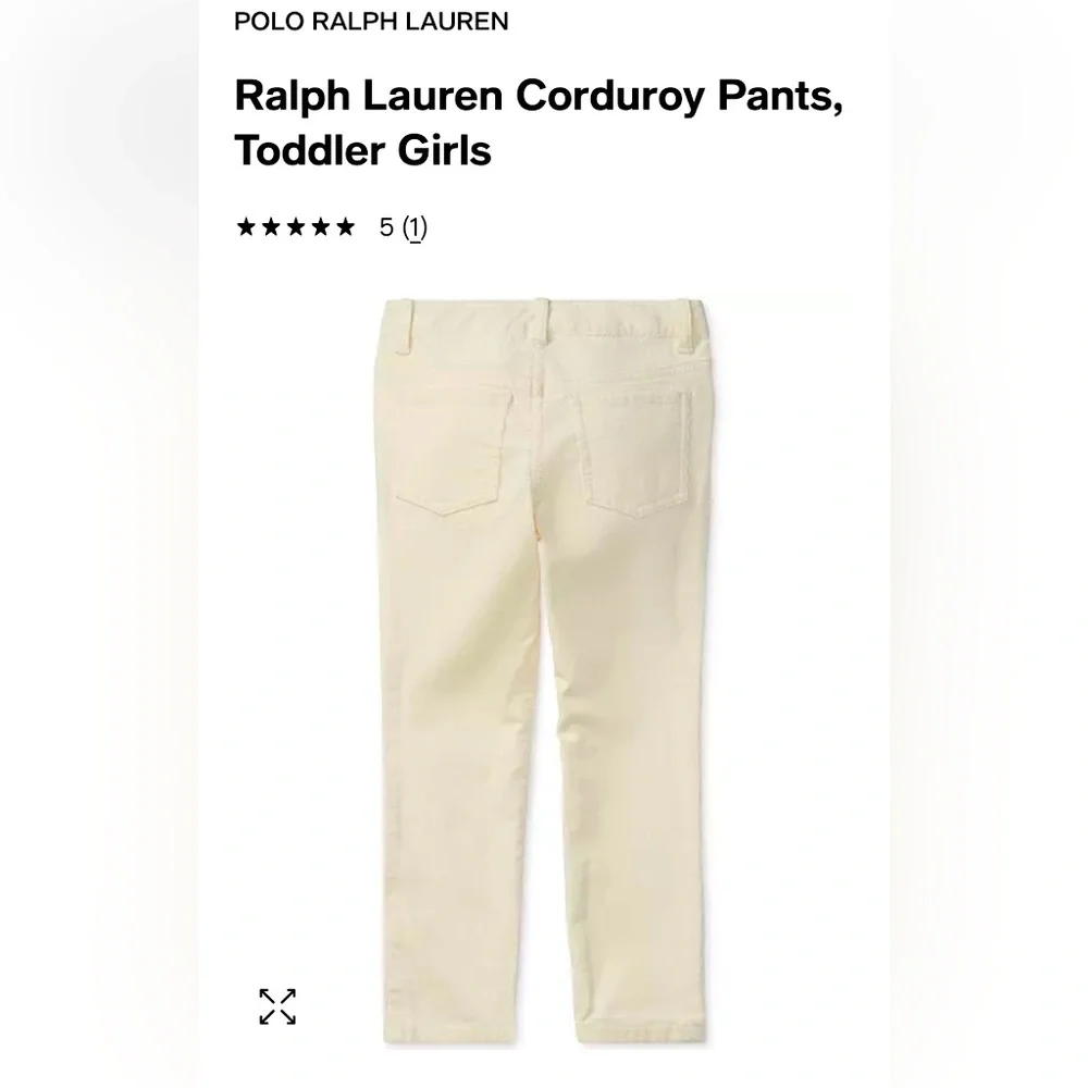 RALPH LAUREN Corduroy Pants Toddler Girls